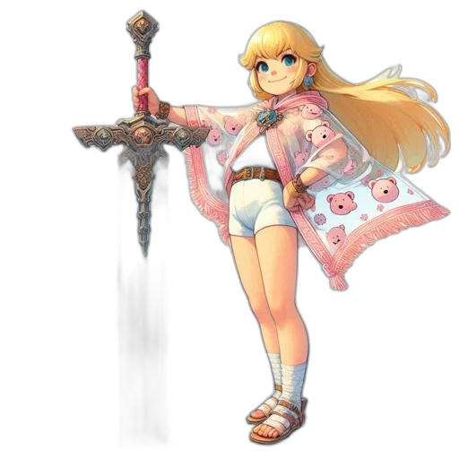 sword, staff, weapon, dress transparent PNG cut-out