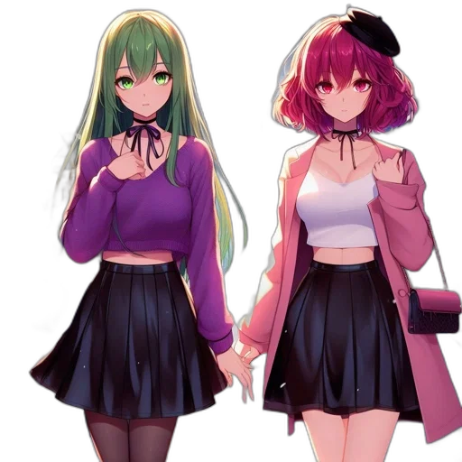 dress, anime, pixel art, concept art transparent PNG cut-out
