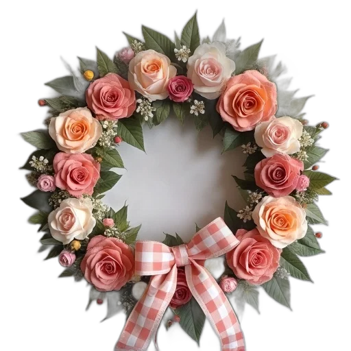 crown, jewelry, flower, 3d render transparent PNG cut-out