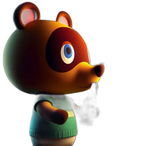 3d render, concept art, animated, bear transparent PNG cut-out