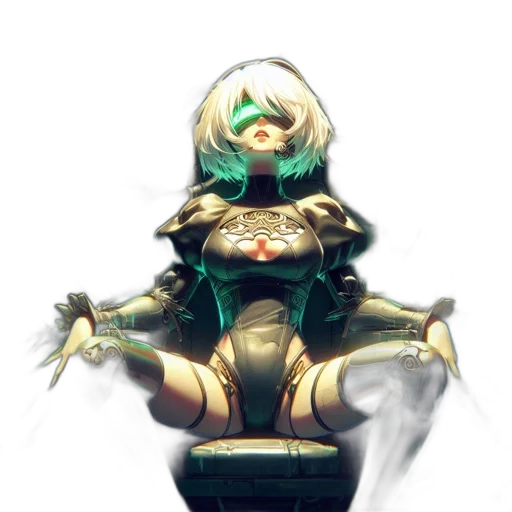 robot, weapon, staff, mask transparent PNG cut-out