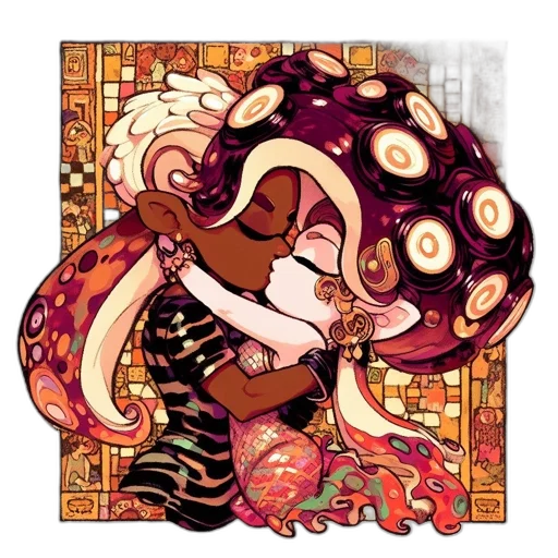 mask, dress, concept art, watercolor transparent PNG cut-out