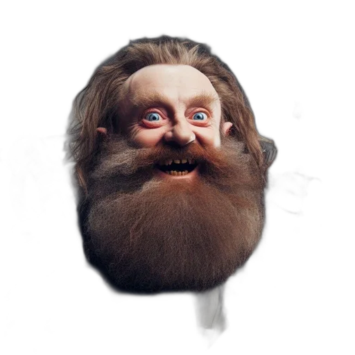 face, mask, hair, creature transparent PNG cut-out