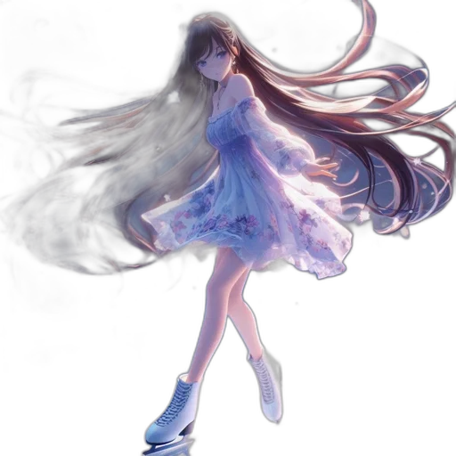 dress, hair, creature, mask transparent PNG cut-out