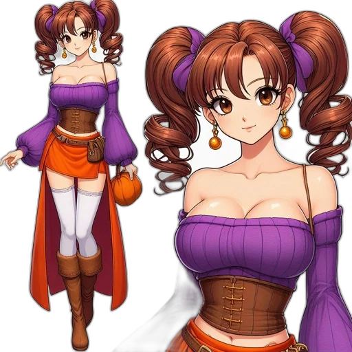 dress, anime, fantasy art, concept art transparent PNG cut-out