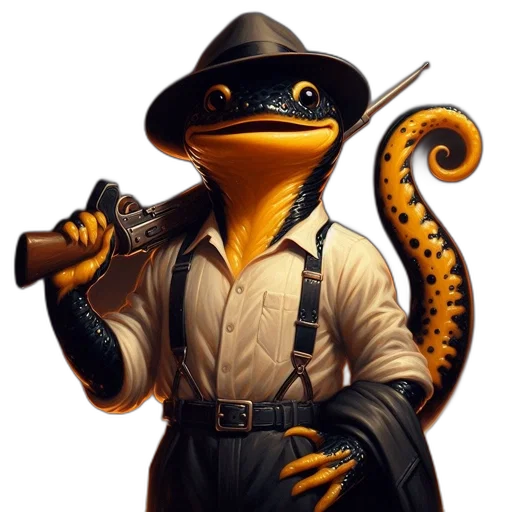 staff, animal, hat, dragon transparent PNG cut-out