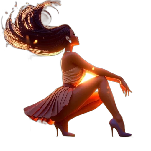 hair, dress, concept art, fantasy art transparent PNG cut-out