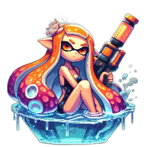 weapon, staff, pixel art, concept art transparent PNG cut-out