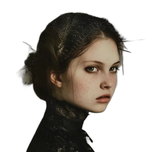 face, hair, crown, mask transparent PNG cut-out