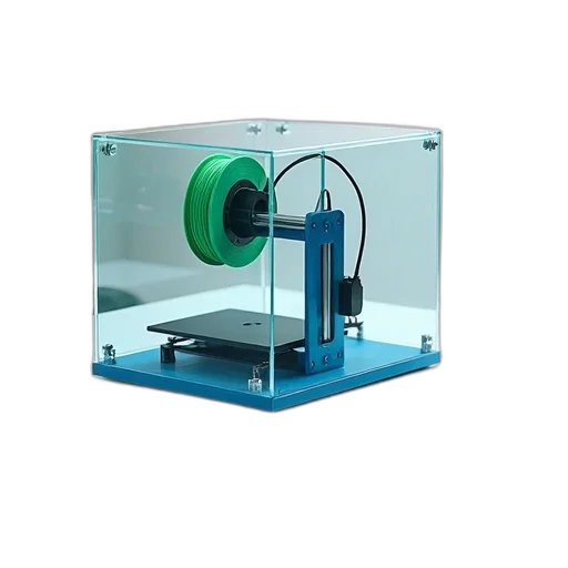 robot, 3d render, printer, transparent transparent PNG cut-out