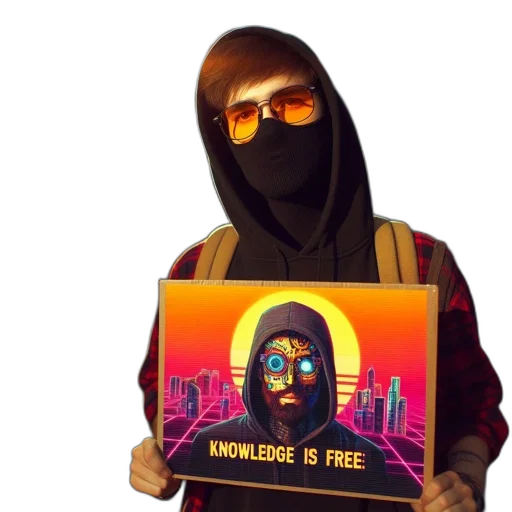 jacket, mask, face, cyberpunk transparent PNG cut-out