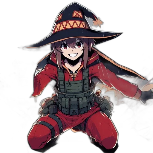 weapon, staff, hat, dragon transparent PNG cut-out