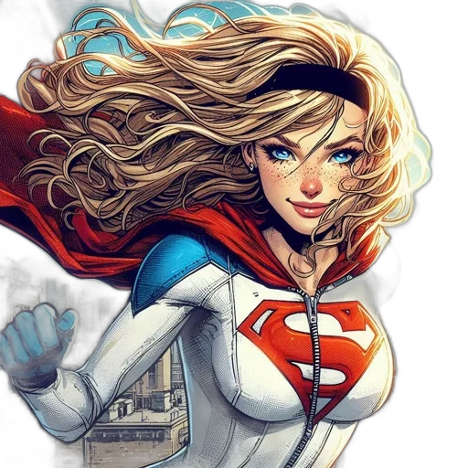 comic book art, concept art, fantasy art, cartoon transparent PNG cut-out