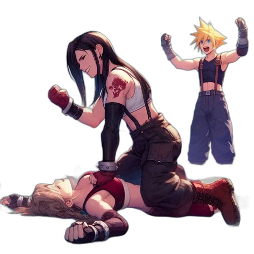 concept art, comic book art, pixel art, anime transparent PNG cut-out