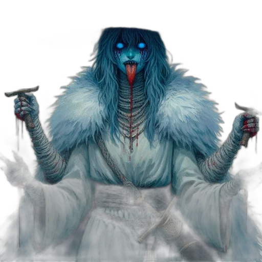 creature, staff, mask, face transparent PNG cut-out