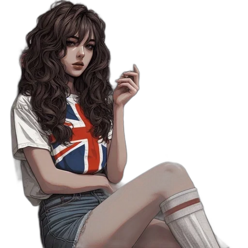 face, hair, dress, concept art transparent PNG cut-out