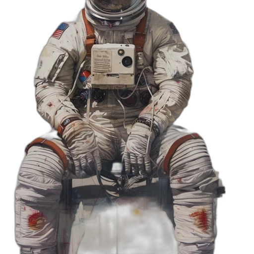 robot, face, staff, jacket transparent PNG cut-out
