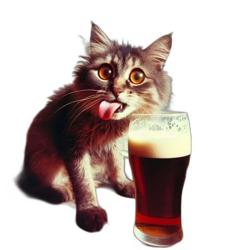 animal, photorealistic, pixel art, oil painting transparent PNG cut-out