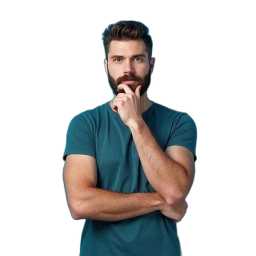staff, face, hair, jacket transparent PNG cut-out