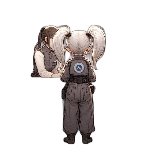 jacket, staff, mask, robot transparent PNG cut-out