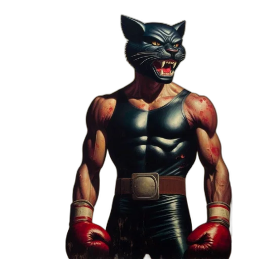 mask, animal, comic book art, concept art transparent PNG cut-out