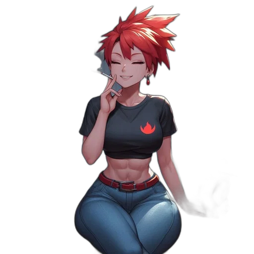 staff, jacket, anime, pixel art transparent PNG cut-out