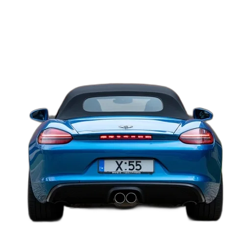 car, 3d render, photorealistic, blue transparent PNG cut-out