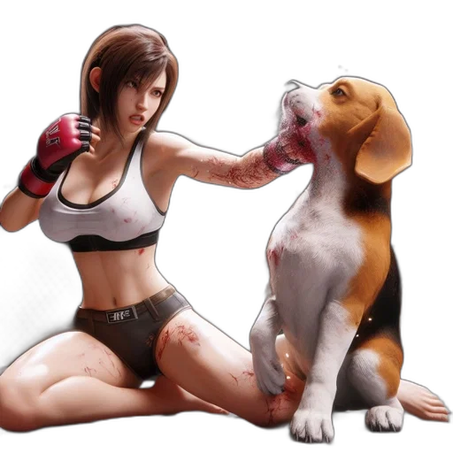 animal, concept art, photorealistic, comic book art transparent PNG cut-out