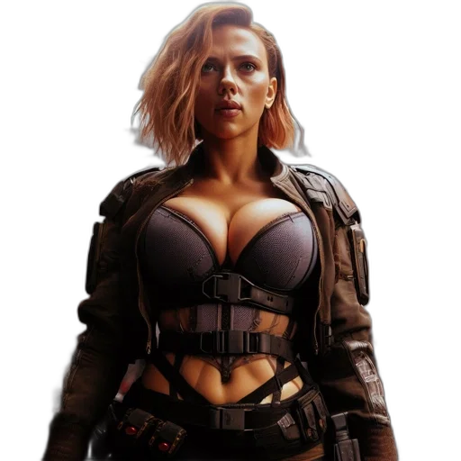 jacket, concept art, comic book art, cyberpunk transparent PNG cut-out