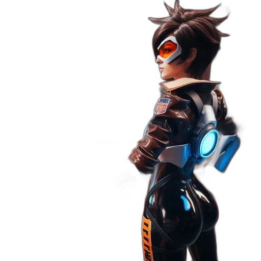 robot, jacket, mask, 3d render transparent PNG cut-out