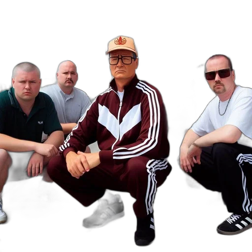 jacket, staff, shoes, vaporwave transparent PNG cut-out