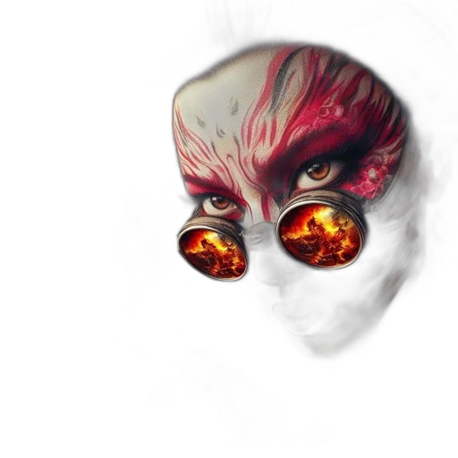 mask, face, creature, concept art transparent PNG cut-out