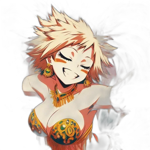 mask, jewelry, dragon, staff transparent PNG cut-out