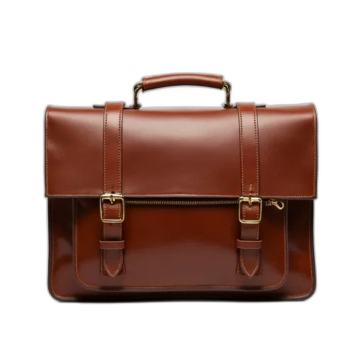 earth tones, brown, leather, briefcase transparent PNG cut-out