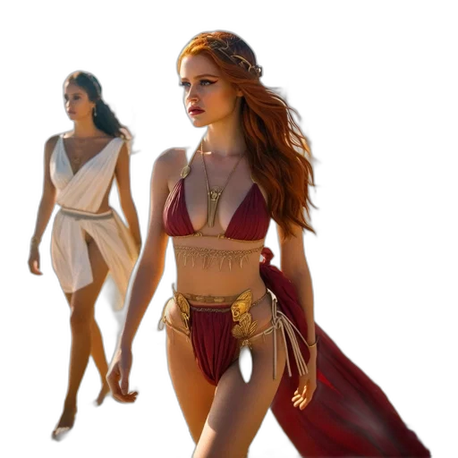 dress, concept art, fantasy art, 3d render transparent PNG cut-out