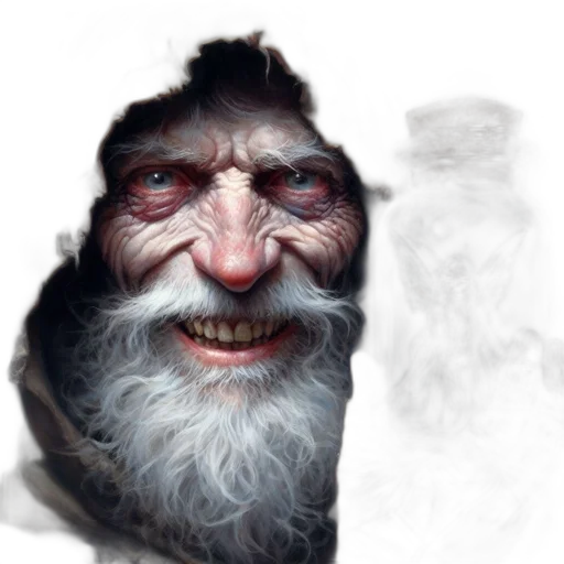 face, mask, creature, staff transparent PNG cut-out