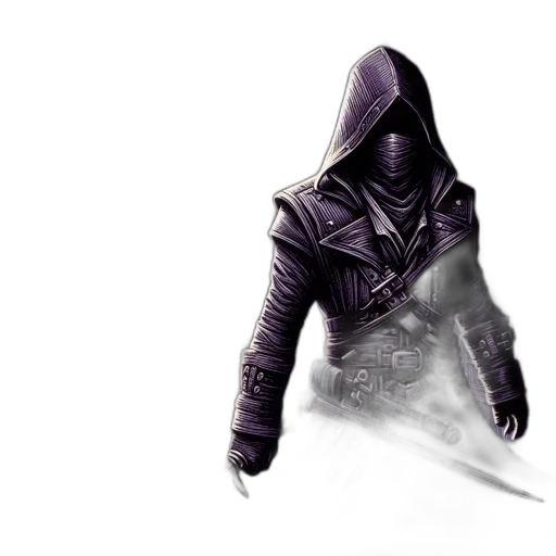 sword, mask, jacket, weapon transparent PNG cut-out