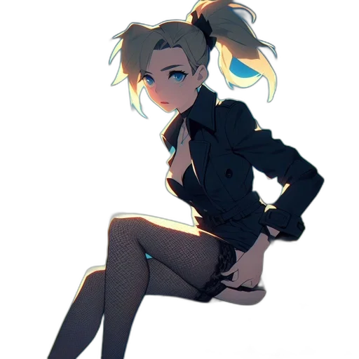jacket, staff, weapon, robot transparent PNG cut-out