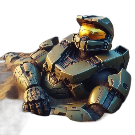 robot, weapon, 3d render, concept art transparent PNG cut-out