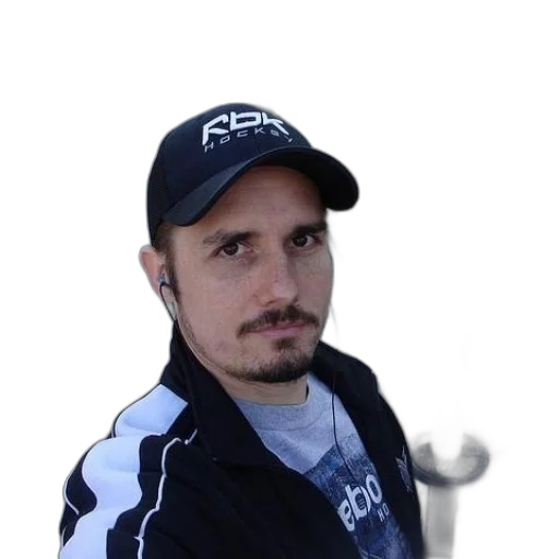 staff, hat, jacket, face transparent PNG cut-out