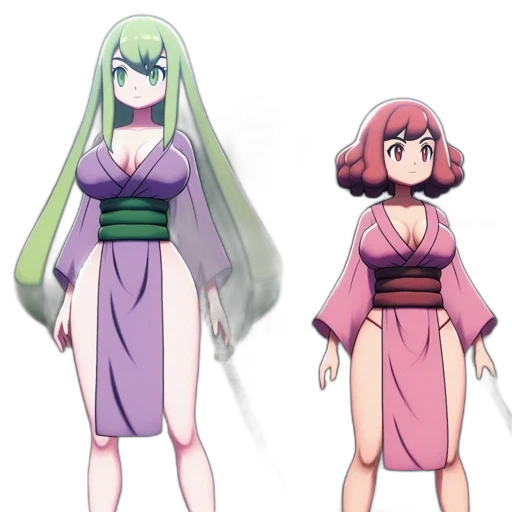 dress, concept art, anime, pixel art transparent PNG cut-out