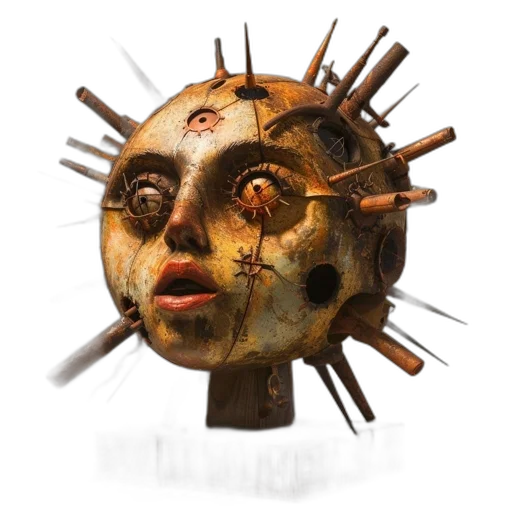 mask, face, staff, crown transparent PNG cut-out