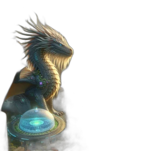 dragon, creature, hair, animal transparent PNG cut-out