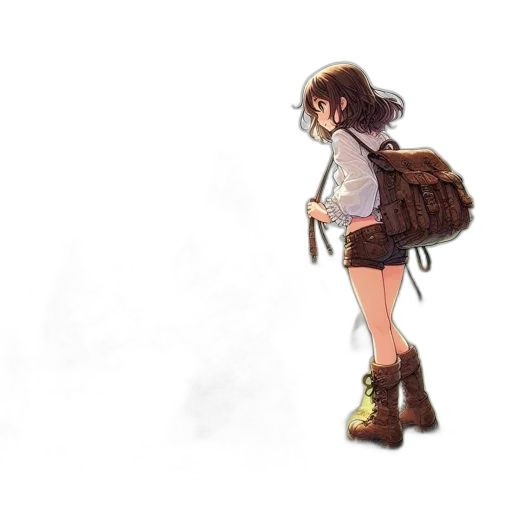 dress, jacket, creature, weapon transparent PNG cut-out