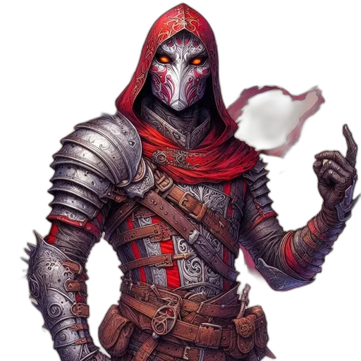 mask, sword, food, staff transparent PNG cut-out
