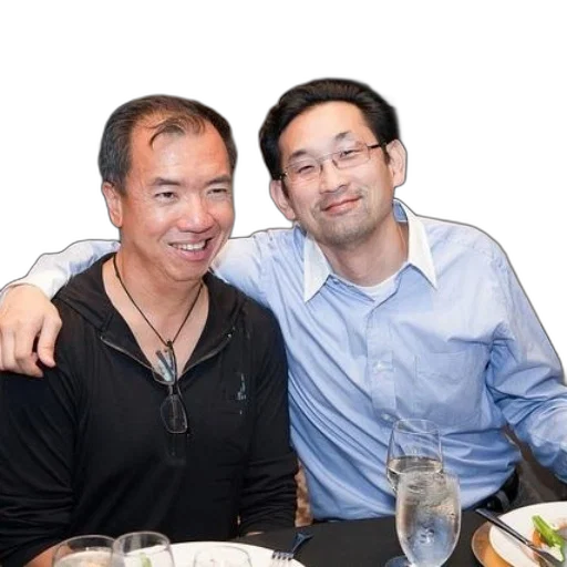 staff, face, two, men transparent PNG cut-out