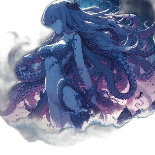 creature, dragon, hair, crown transparent PNG cut-out