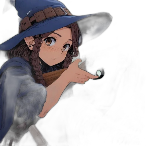 hat, staff, dragon, weapon transparent PNG cut-out