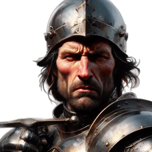 sword, face, crown, weapon transparent PNG cut-out