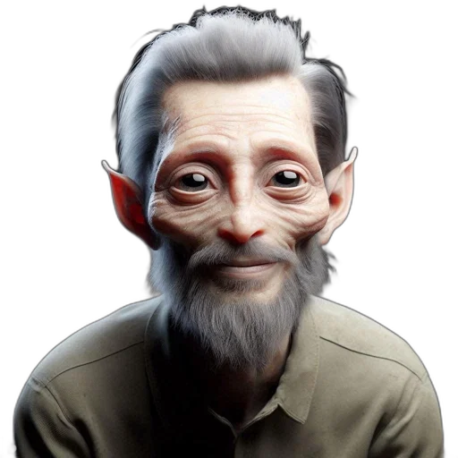 face, staff, mask, creature transparent PNG cut-out
